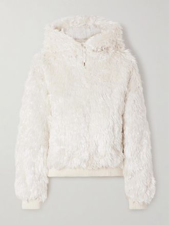 Gabriela Hearst Giacca In Seta Imbottita Con Cappuccio Orlando - Avorio