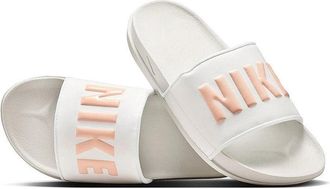 Nike Womens Nike Offcourt BQ4632-112 Sandals Sail Crimson Slip On Slide JAX548