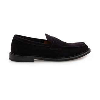 Doucal's Loafers, male, Blue, Size: 10 1/2 US Penny Loafers