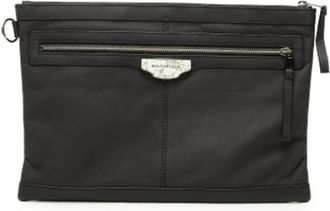 Balenciaga Pre-owned Vintage Clutch - unisex - Vintage Clutch - Zwart - ONE Size - Leer - Vintage