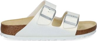 Birkenstock Arizona Birko-Flor sandals - women - Birko-Flor/Polyethylene vinyl acetate (PEVA)/Calf Suede - 36 Narrow - White