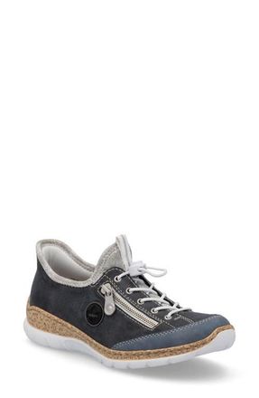 Rieker Nikita F2 Sneaker in Lightblue/Silverflower at Nordstrom, Size 8.5-9Us