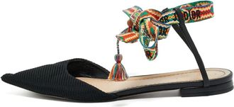 Dior Ballerine Jadior a punta - Nero