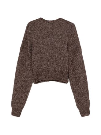 MRZ Wool-Blend Crewneck Sweater - Brown