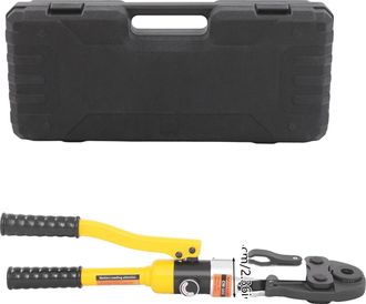 OEM Herramienta De Crimpado Hidr&aacute;ulica, Fuerza De Crimpado De 10 Toneladas, Matrices Intercambiables, Color Amarillo