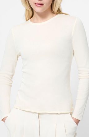 French Connection Reeves Jersey Top in Porcelain Cream at Nordstrom, Size X-Small