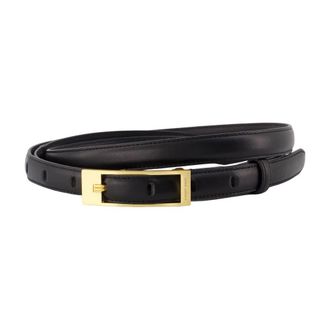 Anine Bing Double Elly Riem - Dames - Riemen - Zwart - Xs/S - Leer - Accessoires
