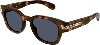 Gucci Acetate Zonnebril - unisex - Zonnebrillen - Bruin - 51 MM - Accessoires