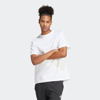 adidas T-Shirt ADIDAS SPORTSWEAR M ALL SZN G T, Herren, Gr. XXL, weiss (wei&szlig;), Obermaterial: 100% Baumwolle, Rundhals, Shirts T-Shirt, Grafik als Schaumprint