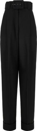 Max Mara Wijde broek - Dames - Broeken - Zwart - XS - Broeken