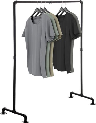 Clp Perchero Jersey Estilo Industrial Negro 120 Cm