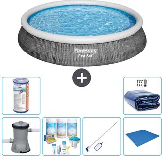 Bestway Piscina Bestway Fast Set Redonda - 396x84 Cm - 8-piezas S21455