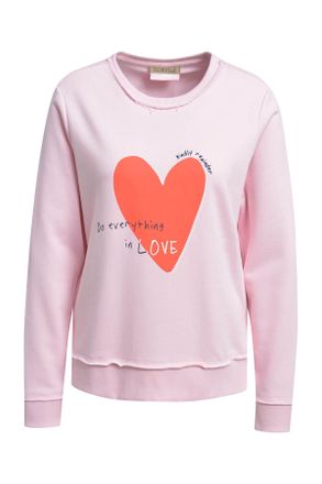 Smith & Soul Sweatshirt SMITH & SOUL, Damen, Gr. XXL, sugar, Sweatware, Obermaterial: 70% Baumwolle, 20% Modal, 10% Polyester, bedruckt, unifarben mit Farbeinsatz,
