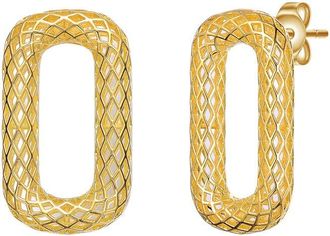 Rachel Glauber 14K Plated Stud Earrings