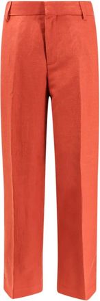 Closed Broeken, Dames, Oranje, W26, Polyester, Wijde Pijpen Broek