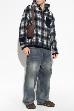 Loewe Jacket With Pocket, Mens, Navy Blue