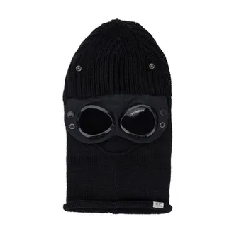C.P. Company C.P. Company, Accessories, male, Black, ONE SIZE, Extrafine Merino Wool Goggle Balaclava