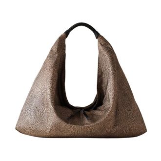 Borbonese Mujer, Bolsos, Beige, Talla: ONE Size