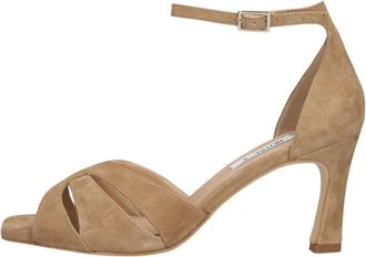 Notre-V Schoenen, Dames, Bruin, 40 EU, Leer, 6745 High Heel Sandalen