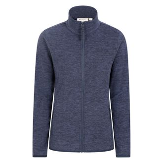 Mountain Warehouse Dames/Dames Snowdon II Melange Full Zip Fleecejack (Donkerblauw)