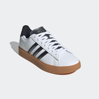 adidas Sneaker ADIDAS SPORTSWEAR GRAND COURT 2.0, Damen, Gr. 36, schwarz (clear pink, better scarlet, core schwarz), Synthetik, Schuhe Sneaker, Design auf de