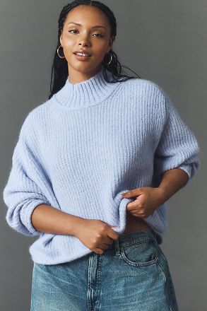 Pilcro The Dawn Mock-Neck Chunky Sweater by Pilcro