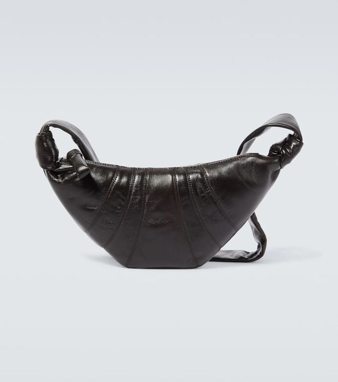 Croissant Small leather shoulder bag