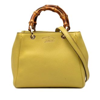 Gucci Pre-owned Gucci Mini Calfskin Bamboo Shopper Satchel Ladies OBYTMH1W65S4MVQL