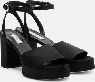 Toteme Satin platform sandals
