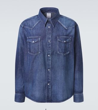 Visvim Social Sculpture faded denim shirt