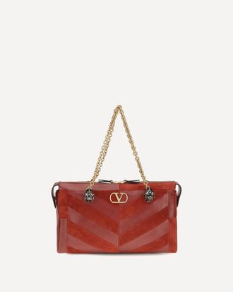 Valentino Garavani Borsa a Spalla Panthea media motivo chevron Woman UNI