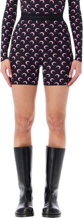Marine Serre Moon Printed Jersey Biker Shorts