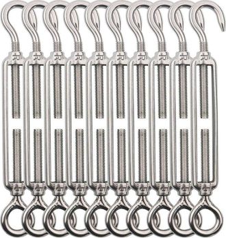OEM 10 Tensores De Cable De Acero Inoxidable, Cable M5, Tensores De Gancho Y Argolla, Tensores De Cable De Acero Inoxidable, Tensores De Cable De Acero In