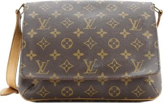 Louis Vuitton Musette Tango Handbag Monogram Canvas shoulder bag - Bruin