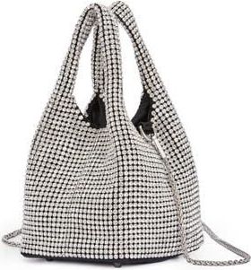 Lady Couture Boho Chic Slouchy Shoulder Handbag in Silver at Nordstrom, Size Small