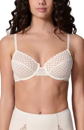 Simone P&eacute;r&egrave;le French Full Cup Underwire Bra in Ivory at Nordstrom, Size 40C