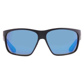 Costa TRADES Blue Mirror Polarized Glass Rectangular Mens Sunglasses 6S9128 912802 60