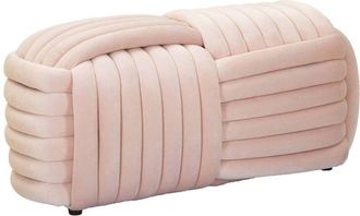 Dmora Panca Calcea, Panchina multiuso, Seduta per ospiti, Cassapanca multifunzione, 90x45 h45 cm, Rosa - Dmora