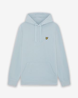 Lyle & Scott Mens W596 Hoodie in Light Grey Cotton - Size X-Large