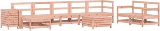 vidaXL 10 Piece Garden Sofa Set Solid Wood Douglas Fir vidaXL