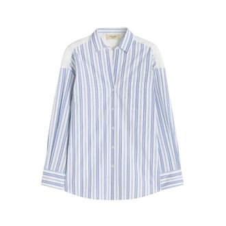 Max Mara Dames, Blouses & Shirts, Blauw, Maat: 2XS Katoen