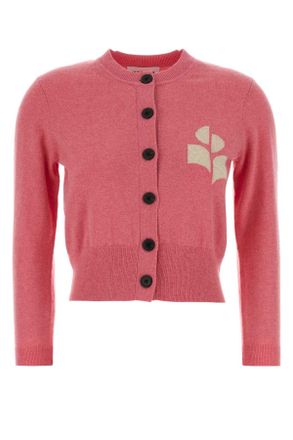 Isabel Marant Pink Cotton Blend Newton Cardigan