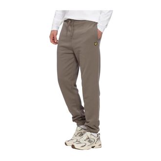 Lyle & Scott Slim Sweatpant - Heren - Broeken - Bruin - Maat: M Katoen