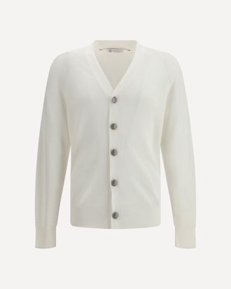 Brunello Cucinelli Ribbed Cardigan Male 48