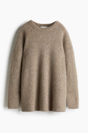 H&M Oversized Pullover aus Mohairmix - Beige