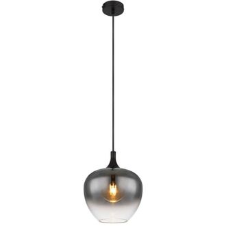 Globo Lighting L&aacute;mpara Colgante - Maxy - Negro - Vidrio - &Oslash; 24cm - E27