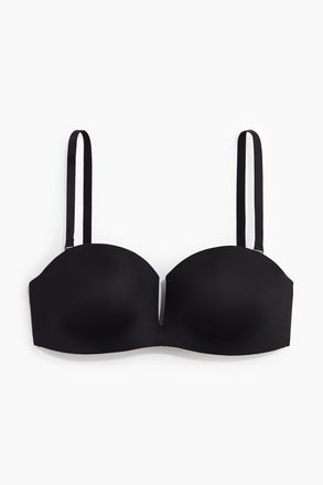 H&M Wattierter Balconette-BH aus Mikrofaser - Schwarz