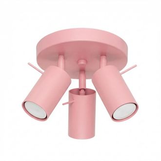 Sollux Lighting Plafone rosa acero alt. 14.5 cm