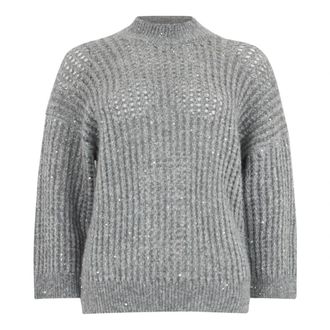 PESERICO Mujer, Jerseys, Gris, Talla: M