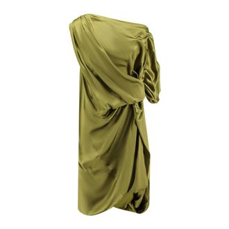 Dries Van Noten Dames, Jurken, Groen, Maat: L Zijde